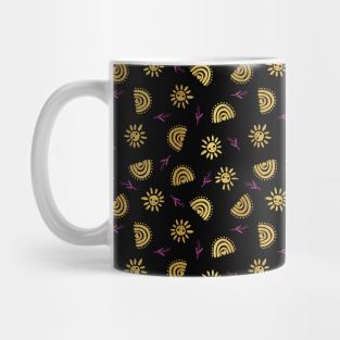 Golden Rainbow and Sun Luxury Spring Mug